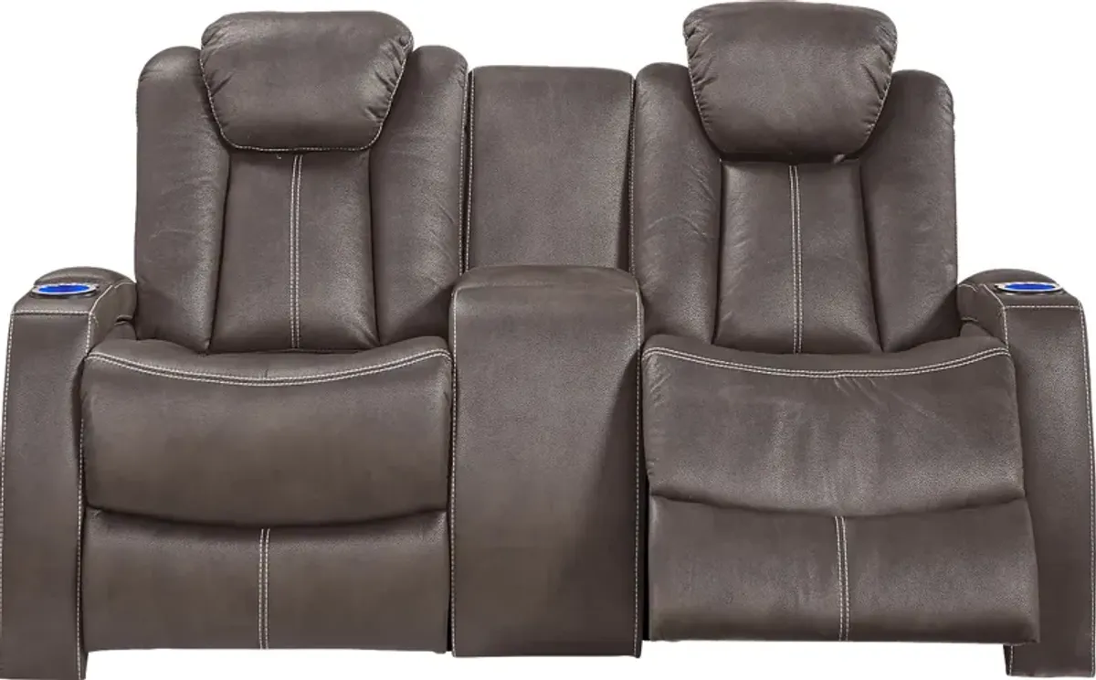 Crestline Brown 7 Pc Dual Power Reclining Living Room