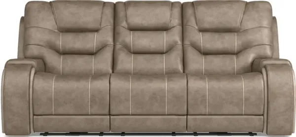 Laredo Springs Gray Dual Power Reclining Sofa