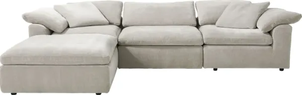 The Flow Gray 4 Pc Sectional