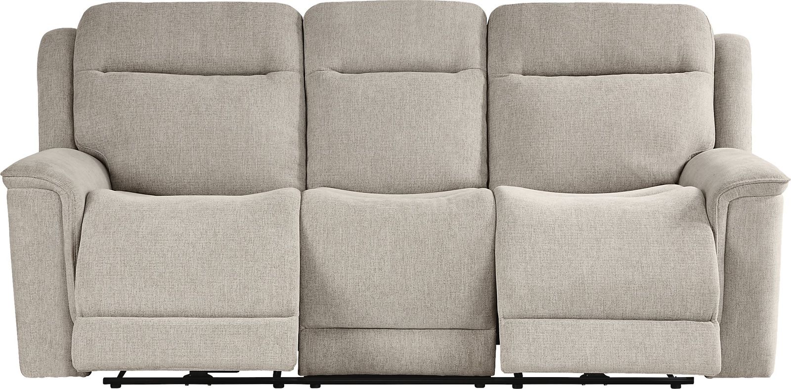 Kamden Place Cement Dual Power Reclining Sofa