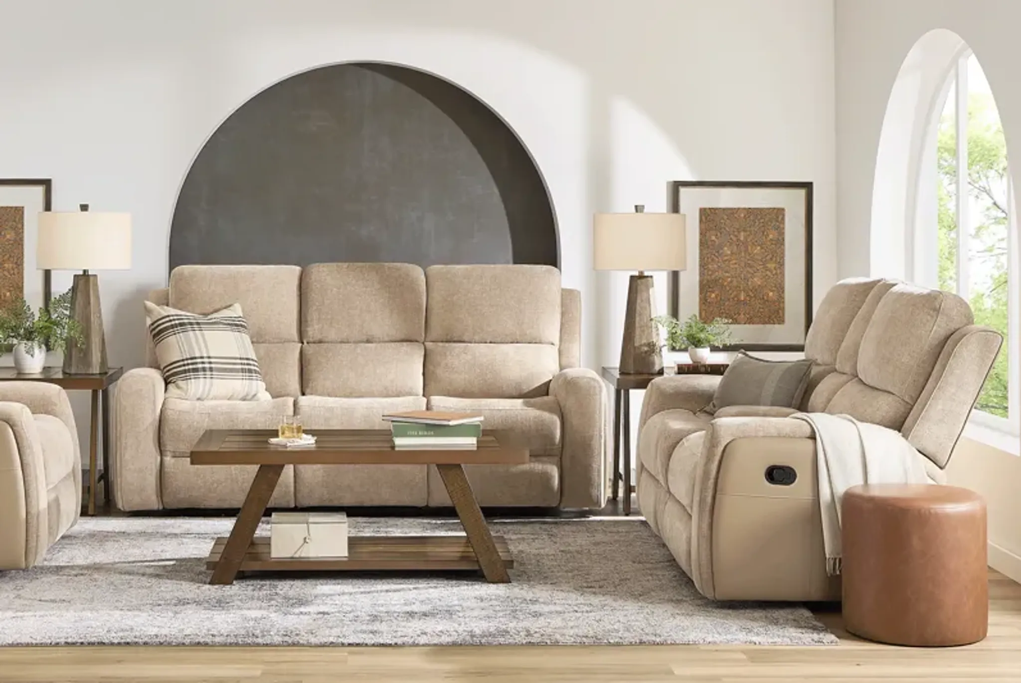 Harrison Beige 2 Pc Reclining Living Room Rooms To Go | Furniture.com
