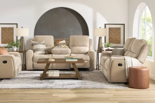 Harrison Beige 2 Pc Reclining Living Room