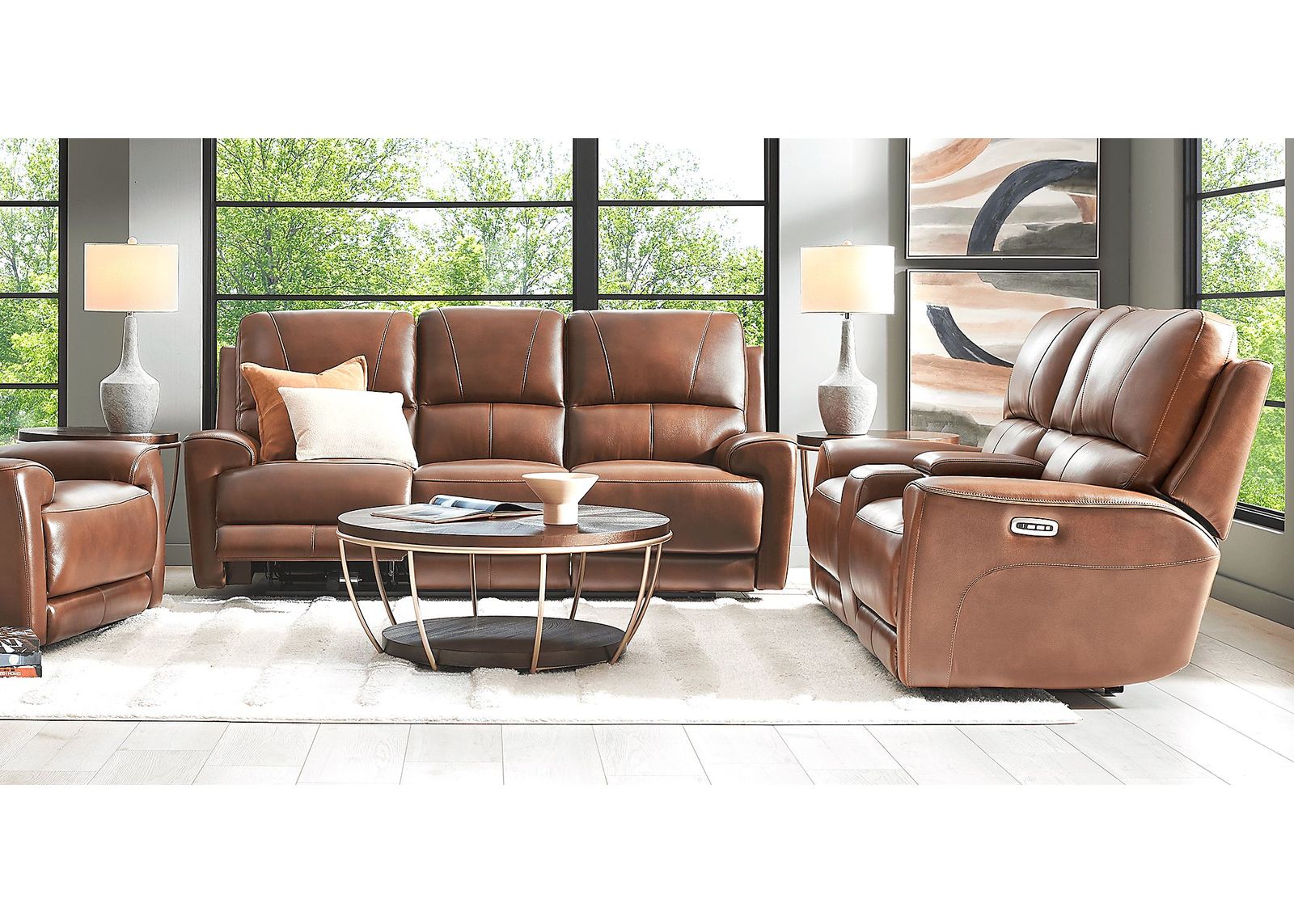 Fremont Brown 3 Pc Dual Power Reclining Living Room