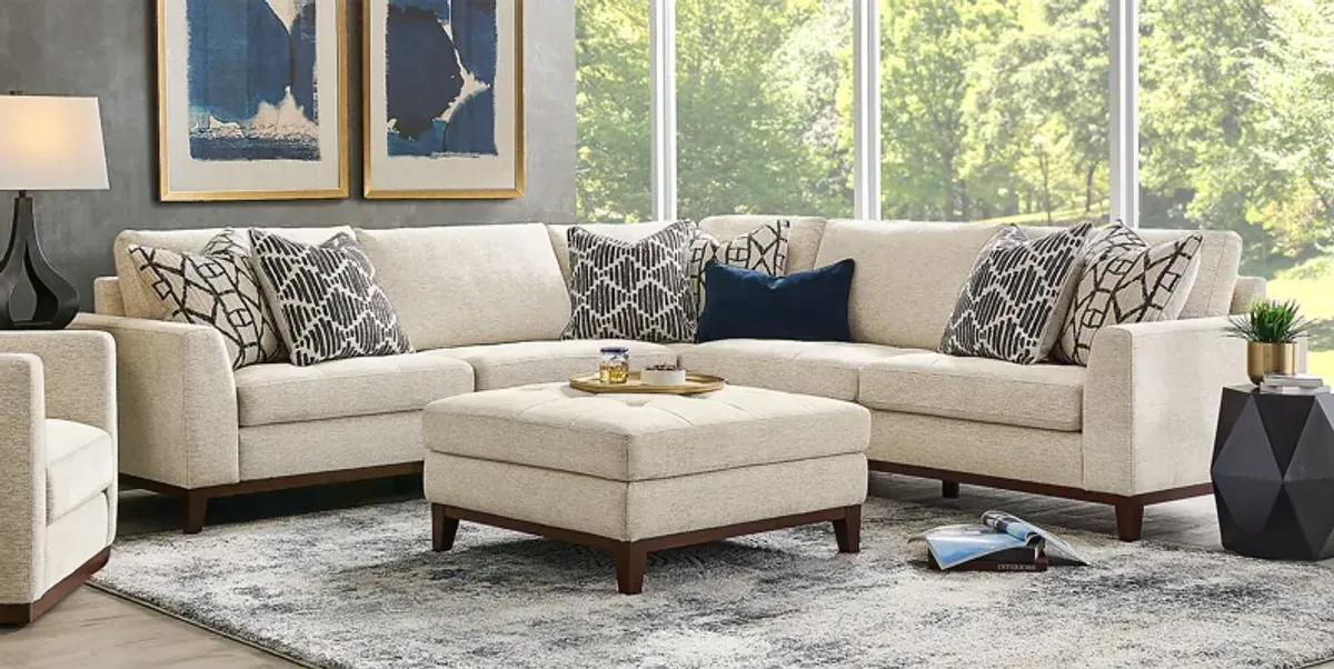 Harmon Beige 3 Pc Sectional