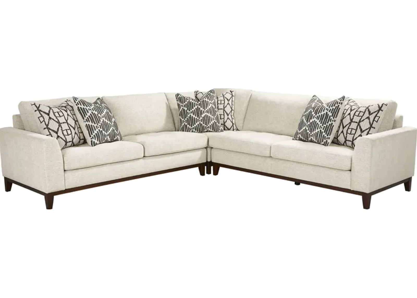 Harmon Beige 3 Pc Sectional