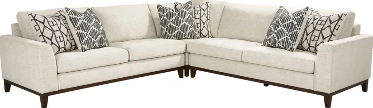 Harmon Beige 3 Pc Sectional