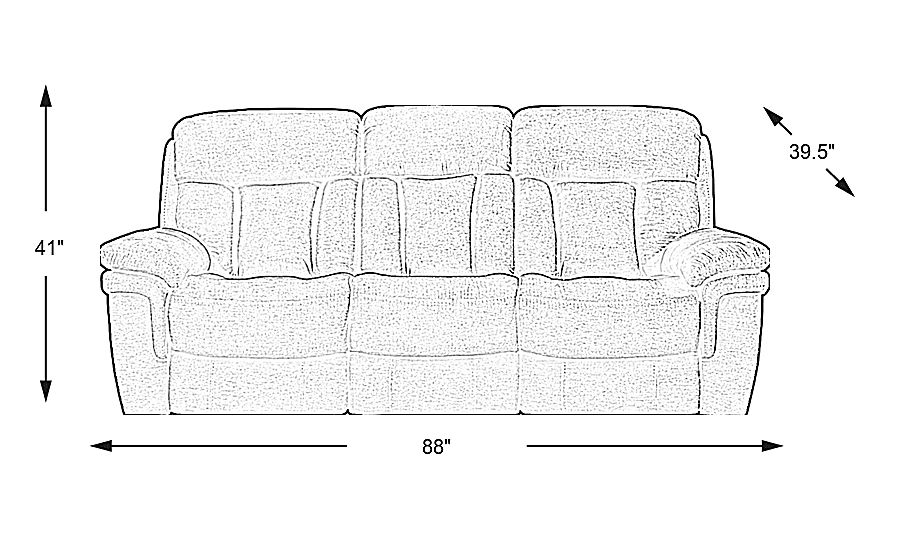 Chaston Brown Power Reclining Sofa