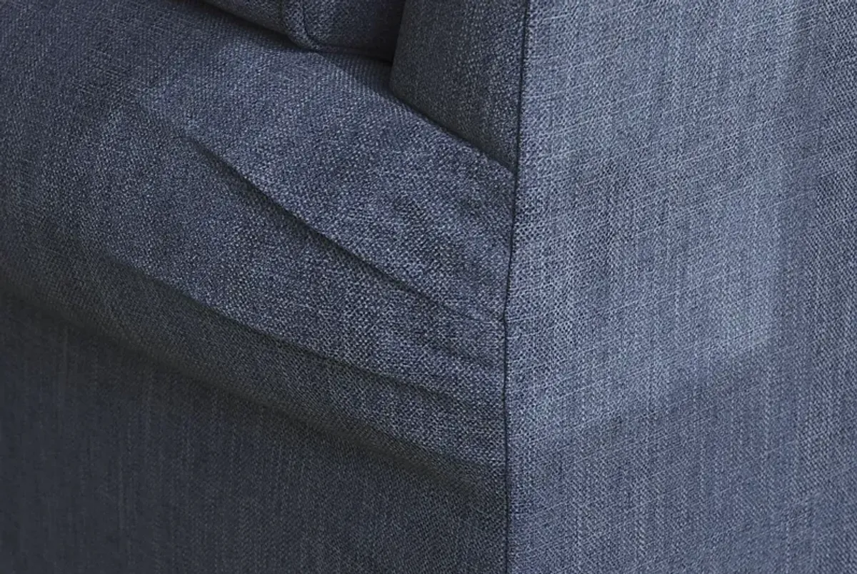 Bellingham Sapphire Textured Chenille Sleeper Loveseat