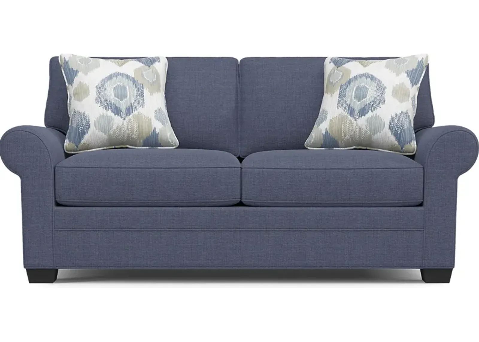 Bellingham Sapphire Textured Chenille Sleeper Loveseat