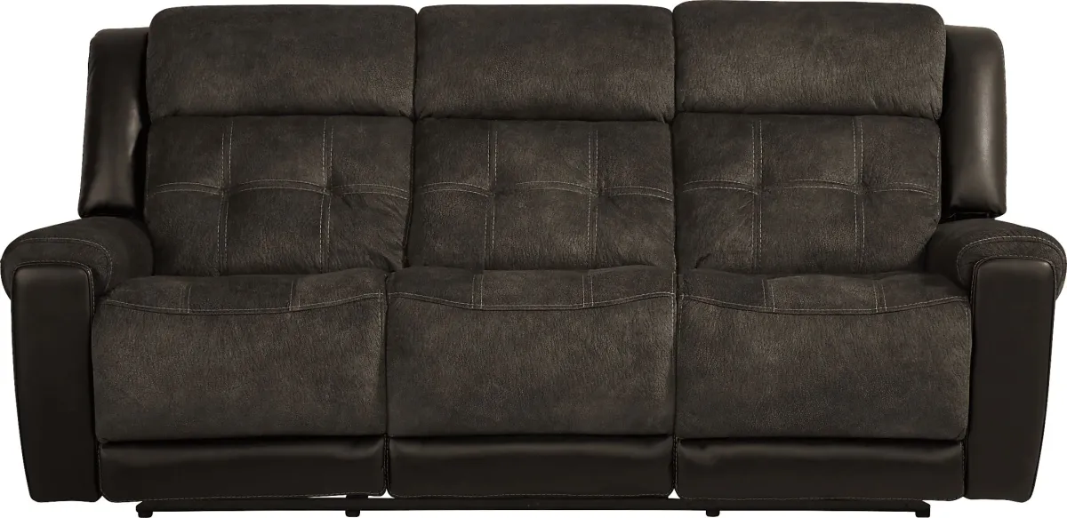 Capwood Brown Dual Power Reclining Sofa