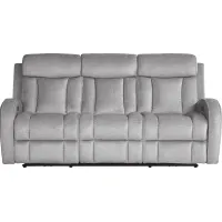 Copperfield Gray Dual Power Reclining Sofa