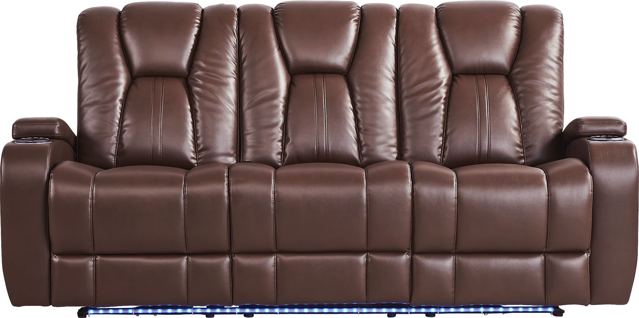 Kingvale Court Mocha Dual Power Reclining Sofa