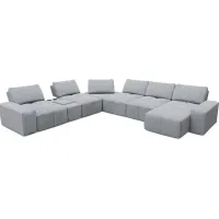 Laney Gray 7 Pc Sectional | Furniture.com