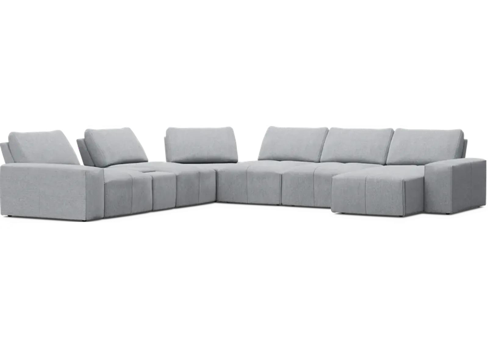 Laney Gray 7 Pc Sectional