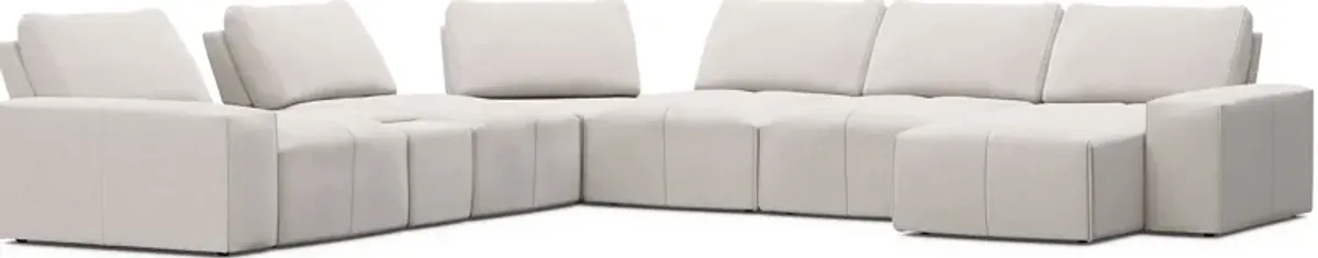 Laney Beige 7 Pc Sectional