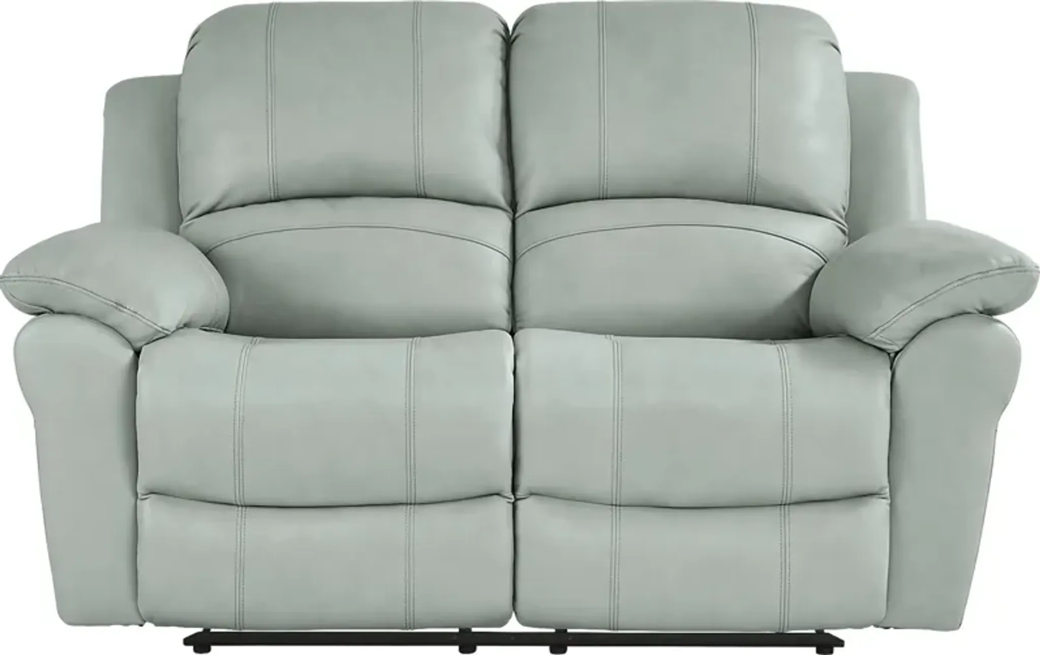 Vercelli Way Aqua Leather 2 Pc Reclining Living Room | Furniture.com