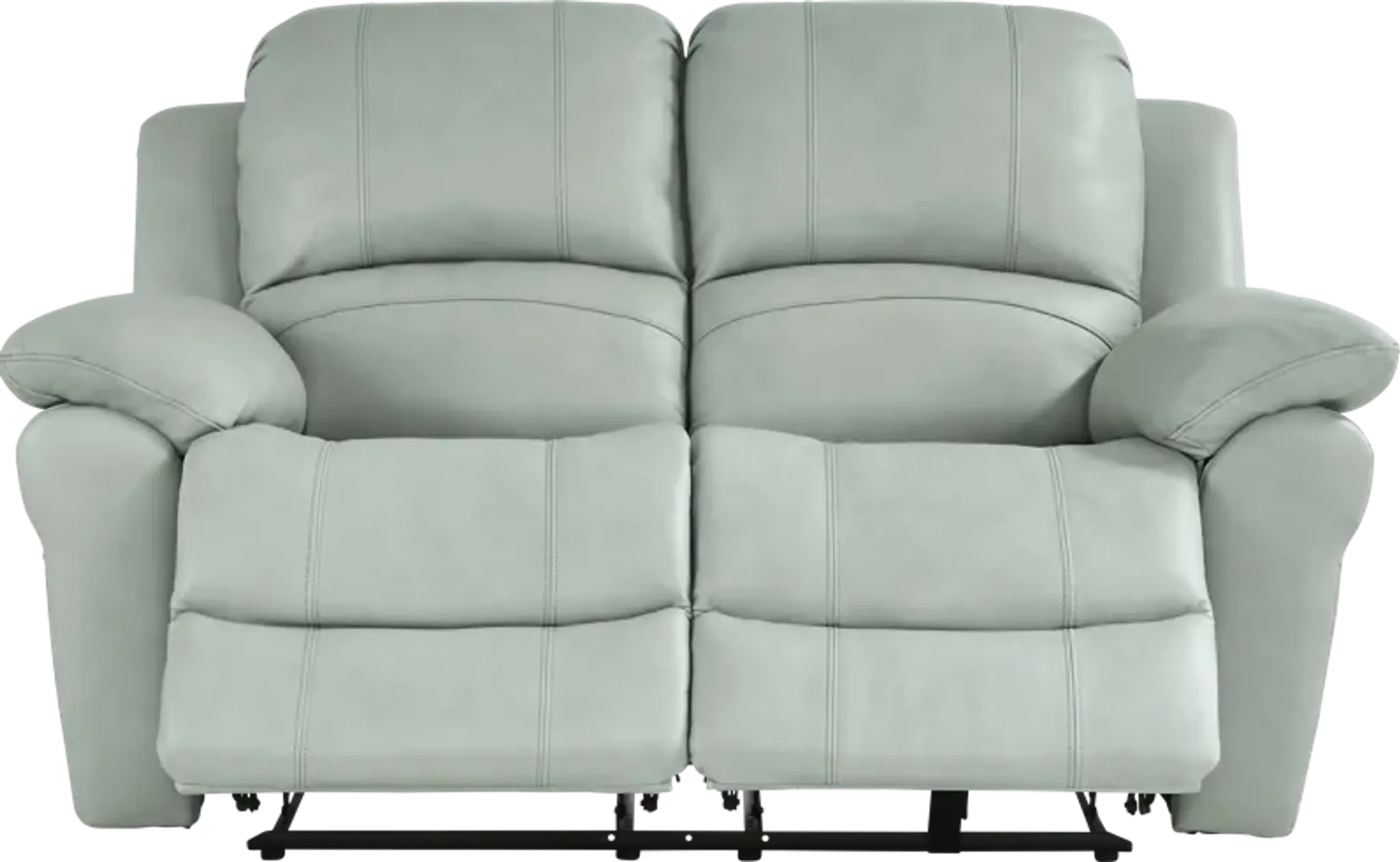 Vercelli Way Aqua Leather 2 Pc Reclining Living Room | Furniture.com