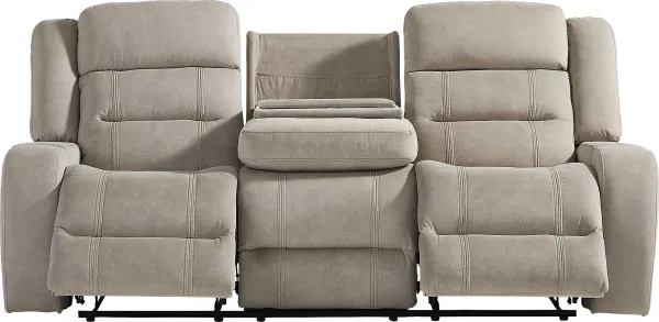 McKinley Beige Reclining Sofa