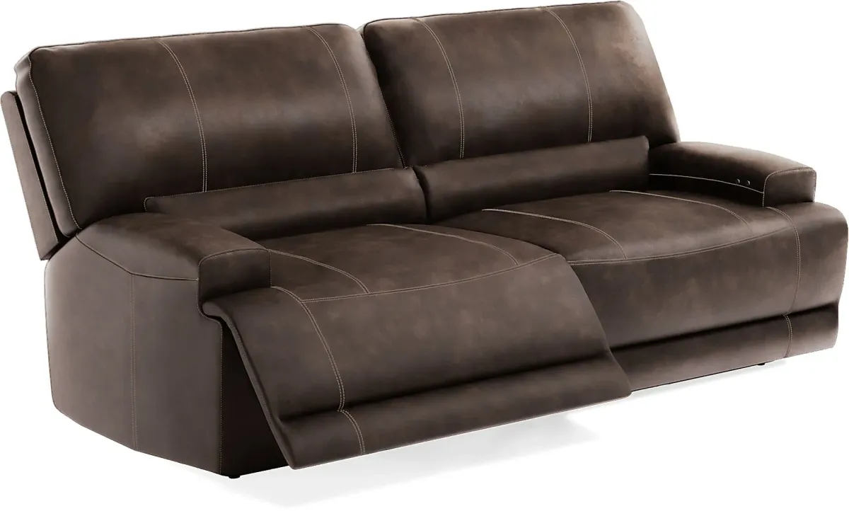 Warrendale Chocolate Power Reclining Sofa