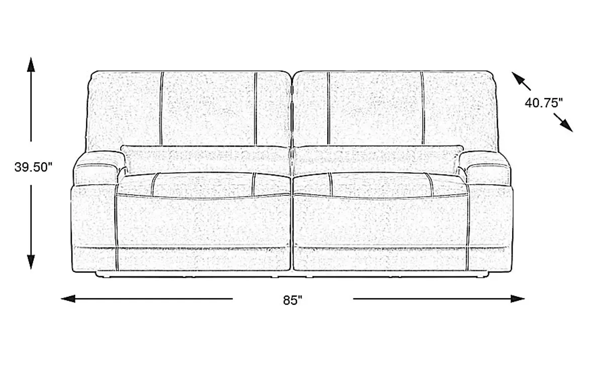 Warrendale Chocolate Power Reclining Sofa