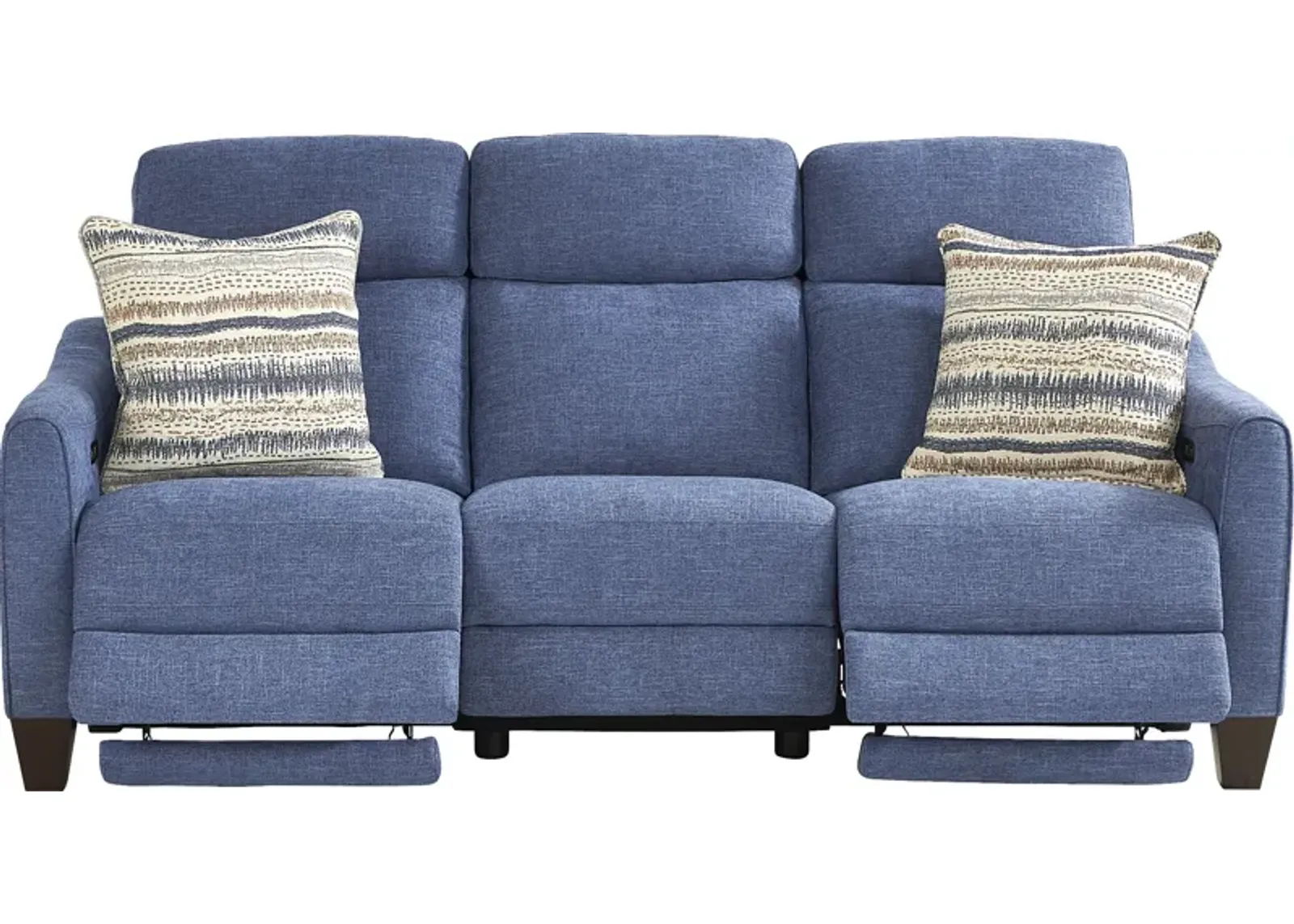 Stonecrest Indigo Dual Power Reclining Sofa