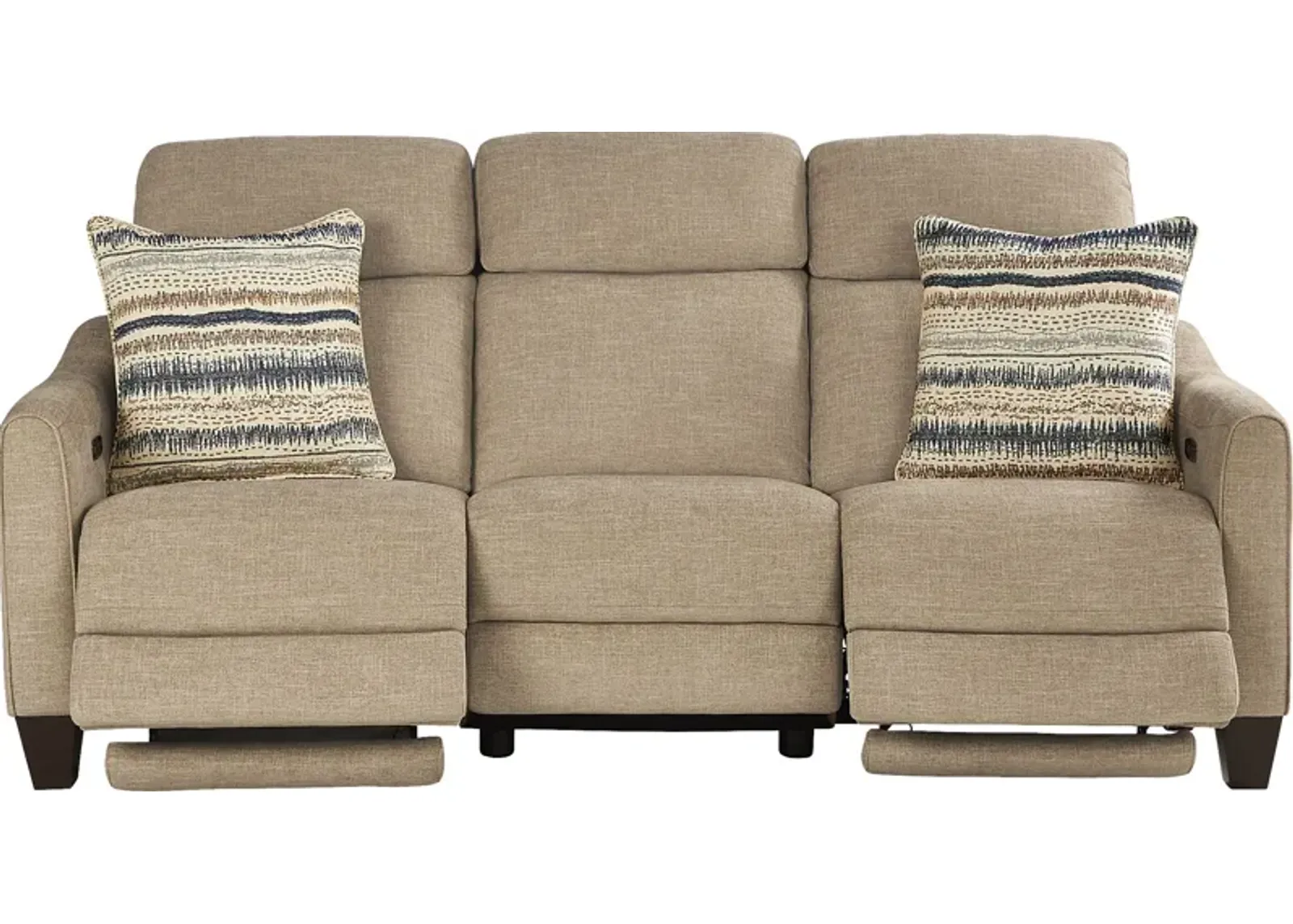 Stonecrest Camel Dual Power Reclining Sofa