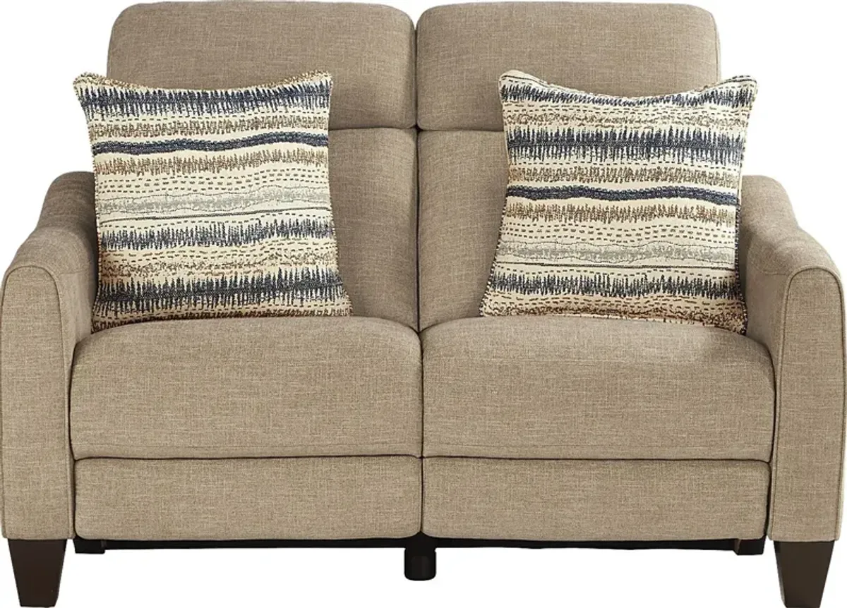 Stonecrest Camel 5 Pc Living Room with Dual Power Reclining Sofa