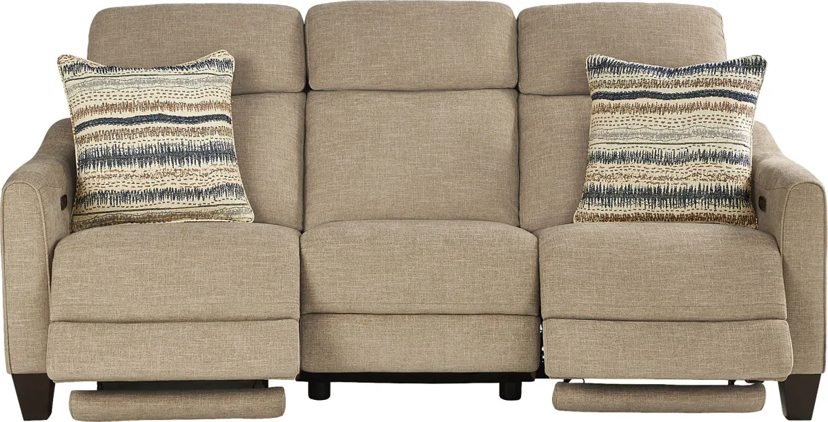 Stonecrest Camel 5 Pc Dual Power Reclining Living Room