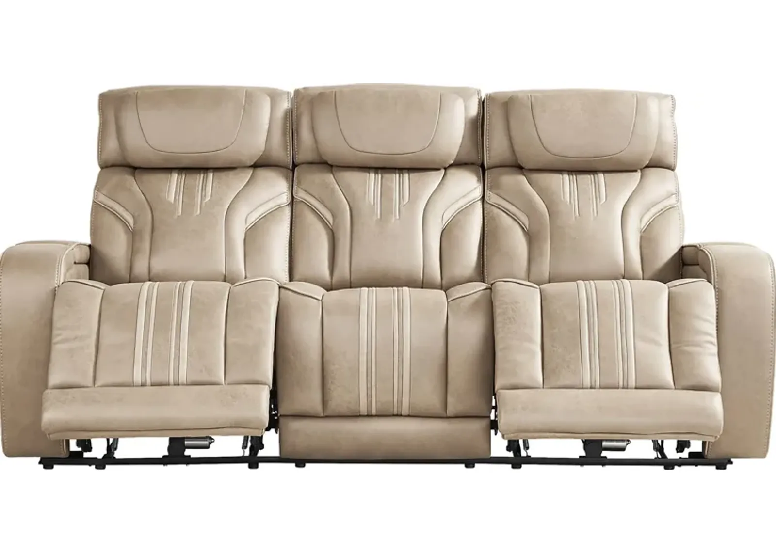 Southlake Sand Triple Power Reclining Sofa with Audio