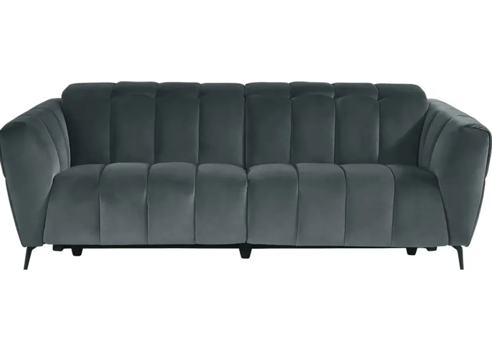 Belden Place Teal Dual Power Reclining Sofa