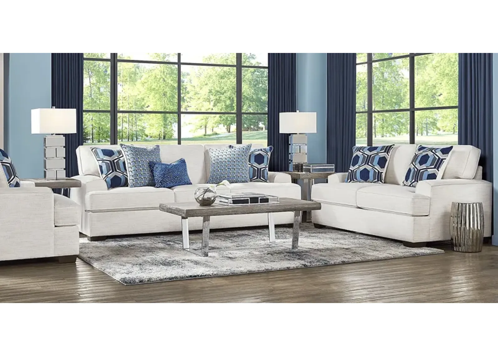 Hutchinson Cream 3 Pc Living Room