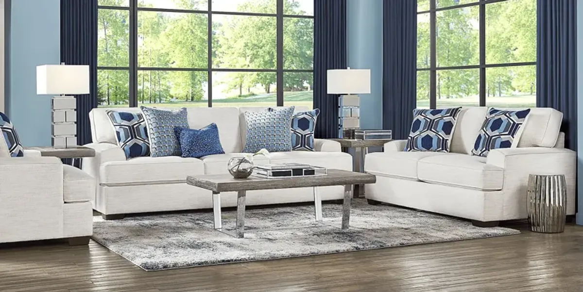 Hutchinson Cream 3 Pc Living Room