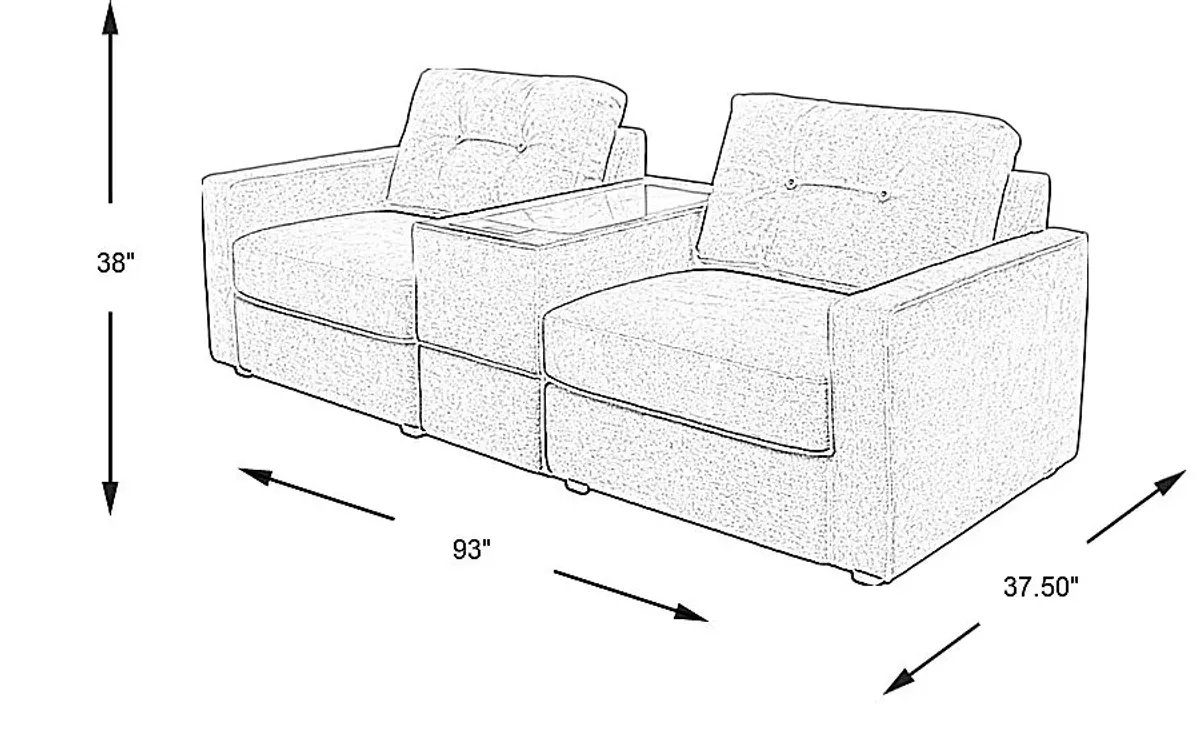 Indigo 3 Pc ModularOne with Media Console