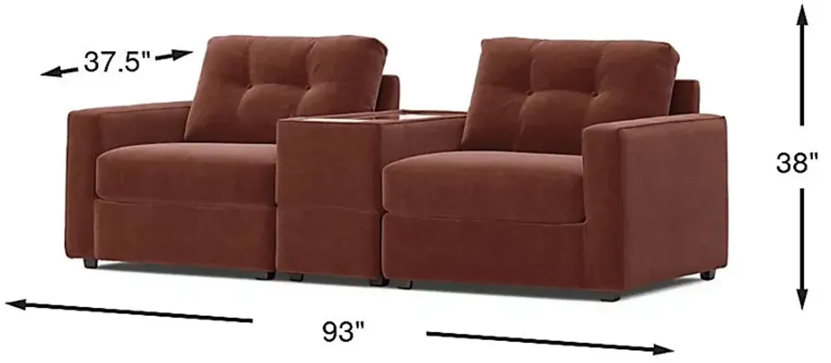 Merlot 3 Pc ModularOne with Media Console