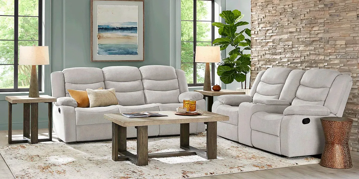 Swansea Gray Reclining Sofa