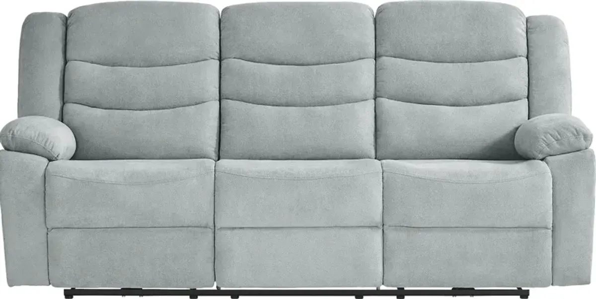 Swansea Mint 7 Pc Living Room with Reclining Sofa