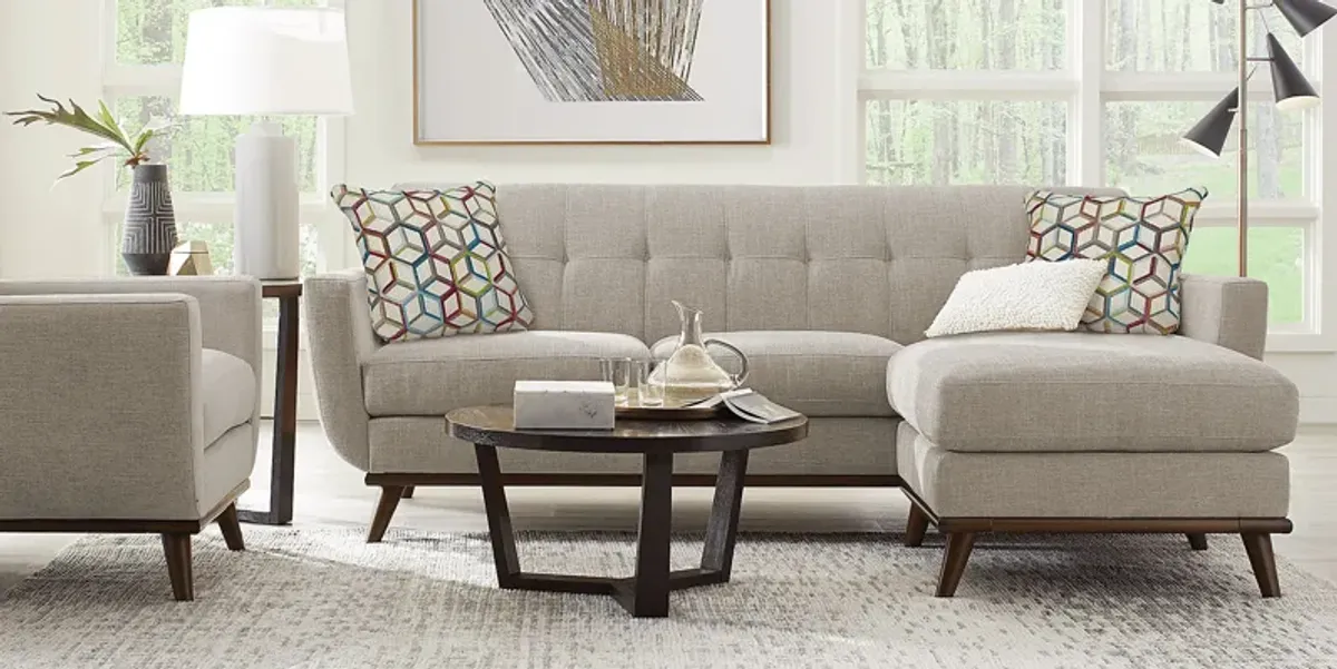 East Side Mushroom 5 Pc Sectional Living Room