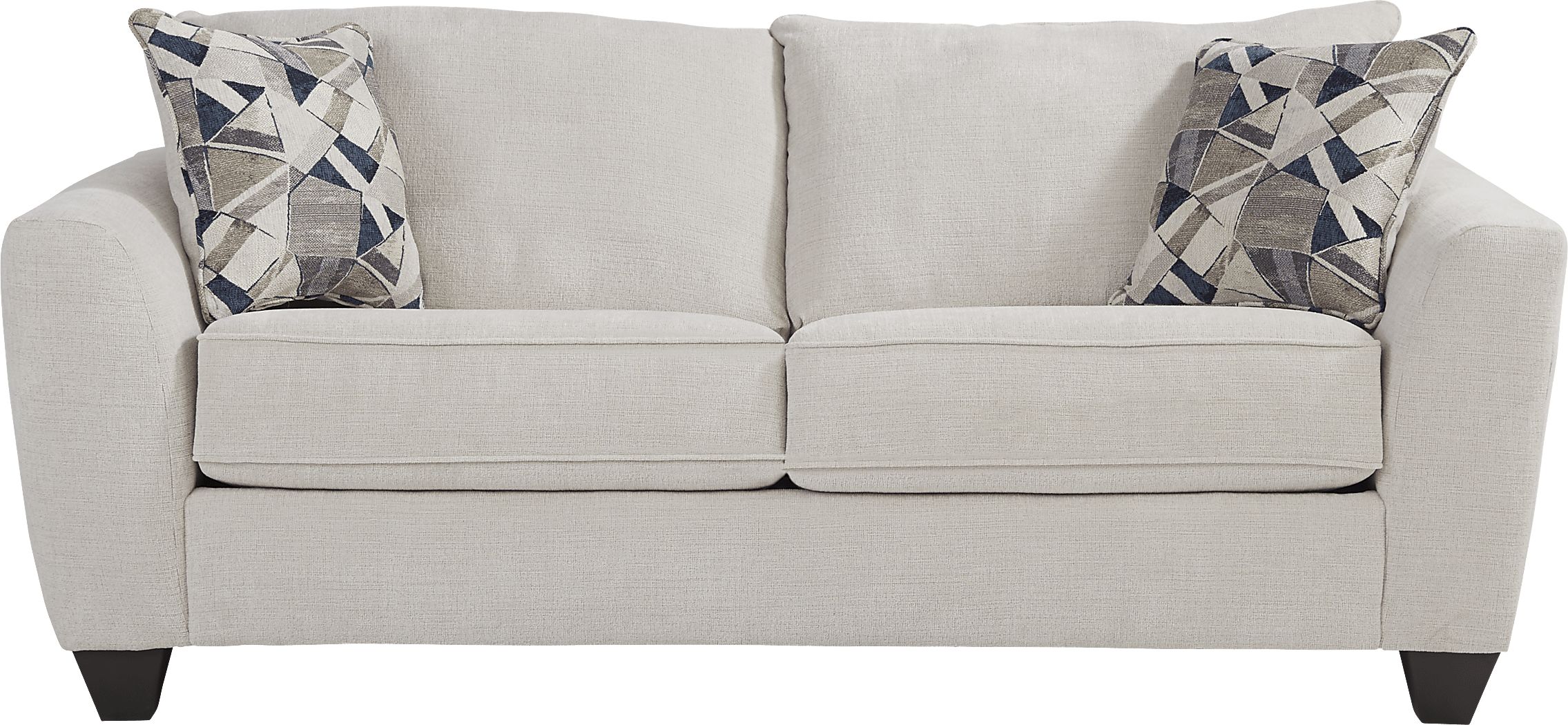 Sandia Heights Beige 7 Pc Living Room with Gel Foam Sleeper Sofa
