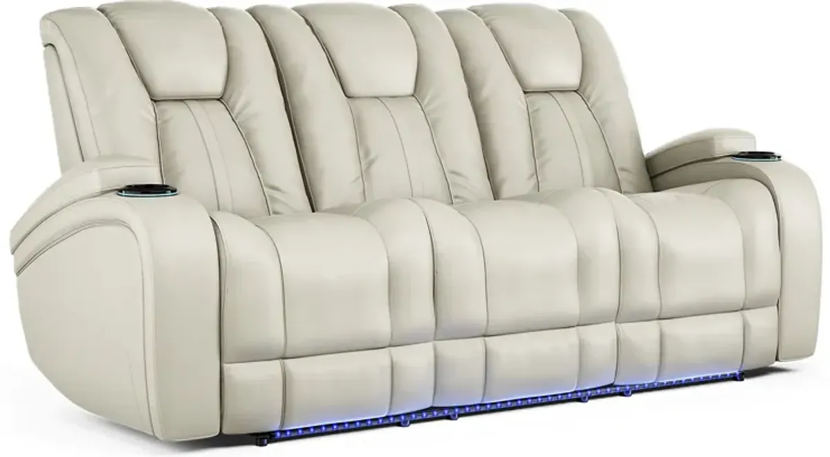 Kingvale Court Platinum Dual Power Reclining Sofa