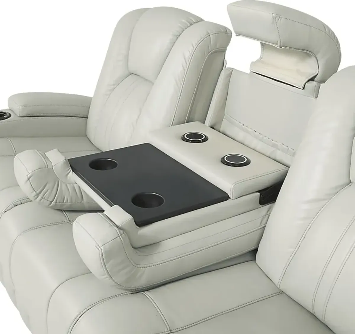 Kingvale Court Platinum Dual Power Reclining Sofa