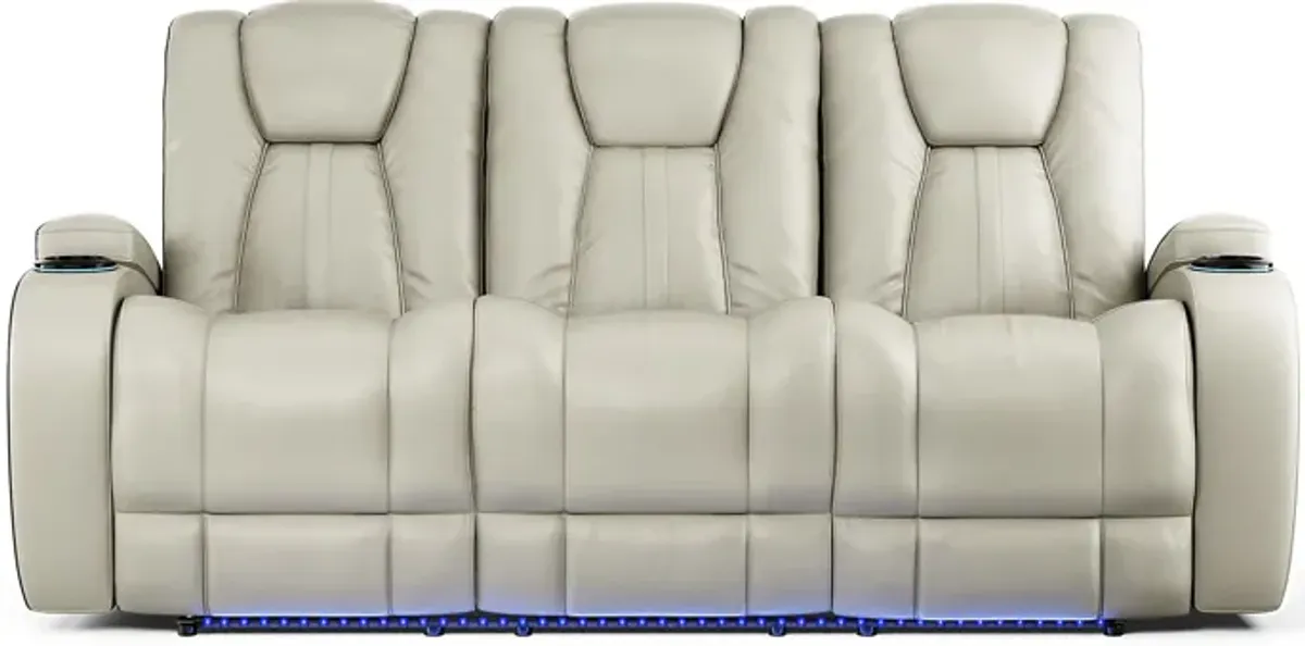 Kingvale Court Platinum Dual Power Reclining Sofa