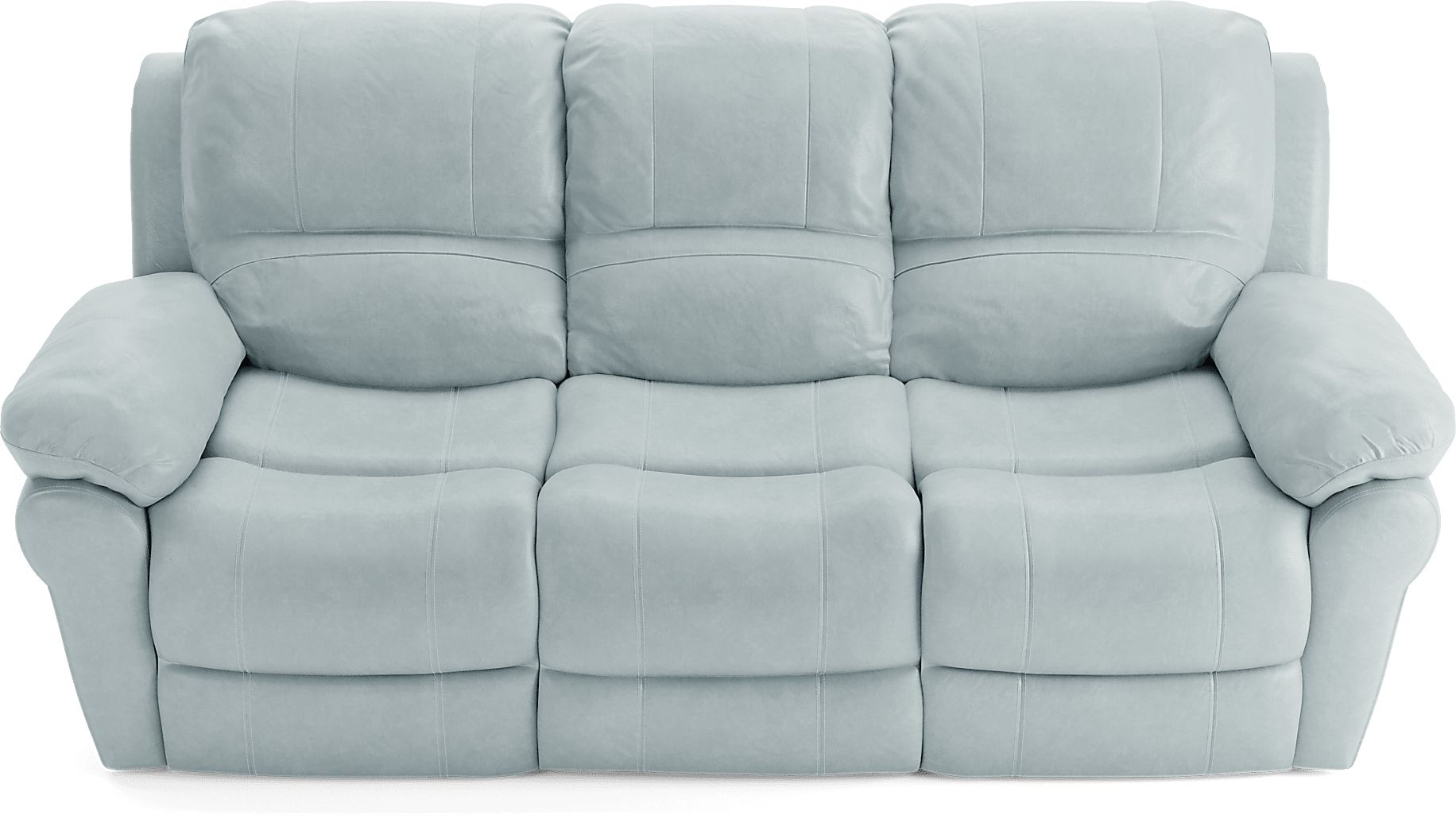 Vercelli Aqua Leather 7 Pc Power Reclining Living Room
