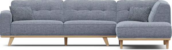 Stamford Bridge Denim 2 Pc Sectional