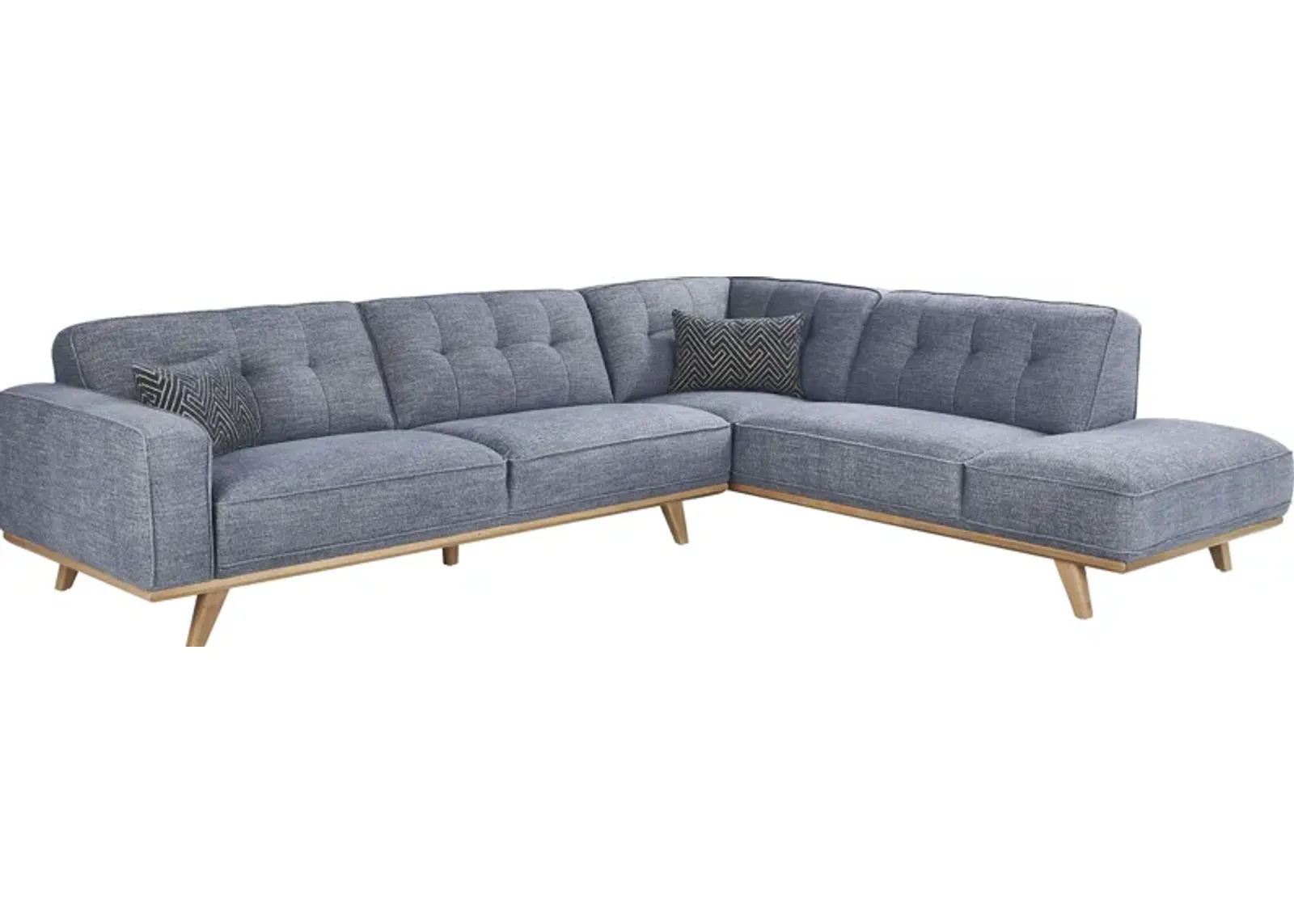 Stamford Bridge Denim 2 Pc Sectional