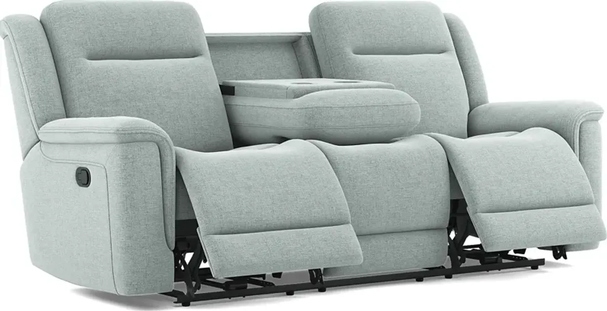 Meadow Park Seafoam Reclining Sofa