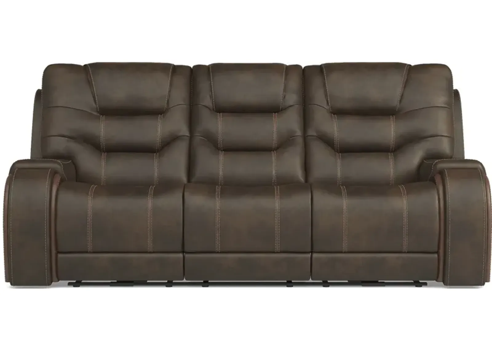 Laredo Springs Brown Reclining Sofa