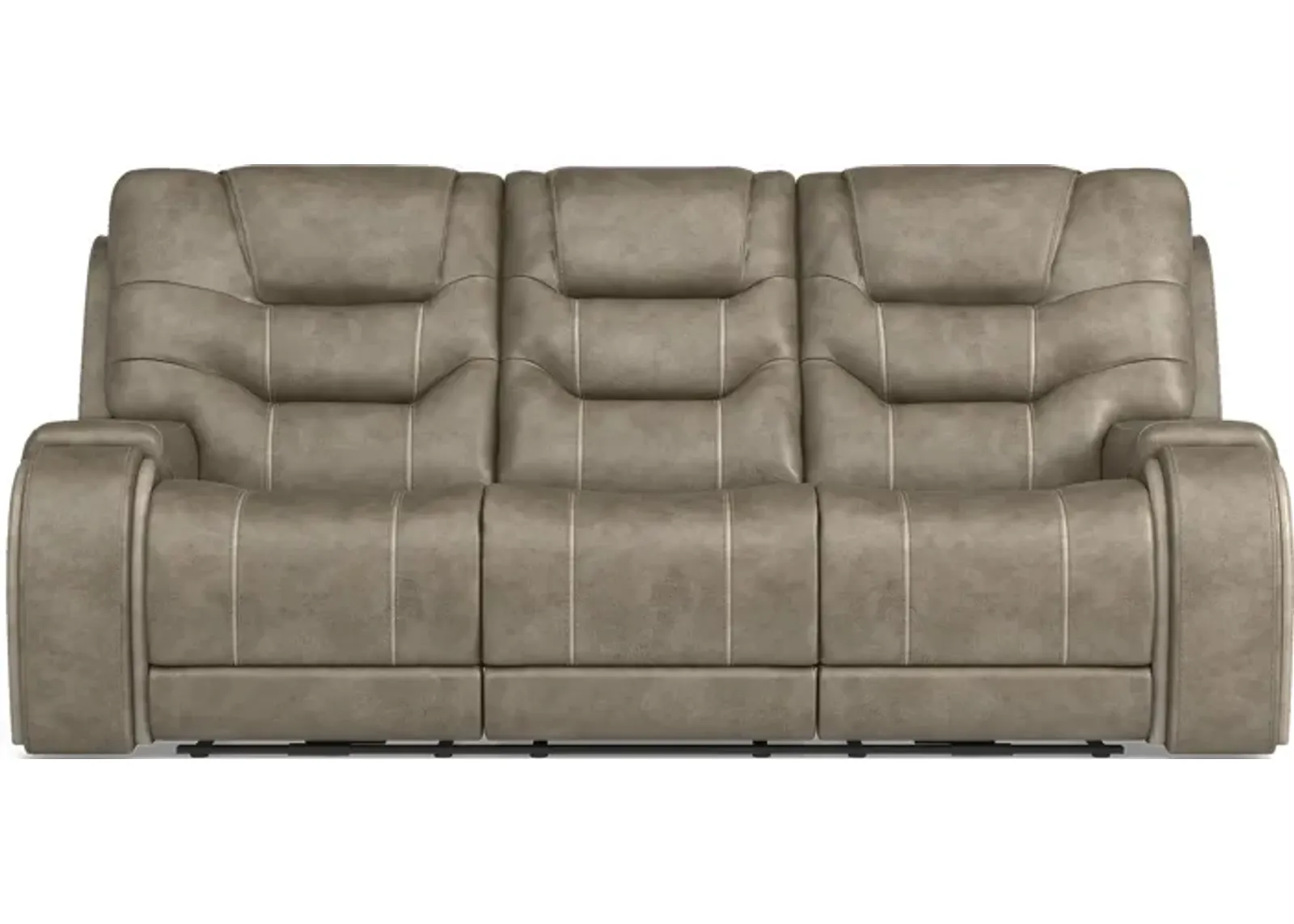 Laredo Springs Gray Reclining Sofa