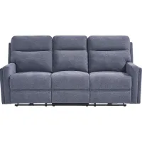 Davis Bay Blue Reclining Sofa