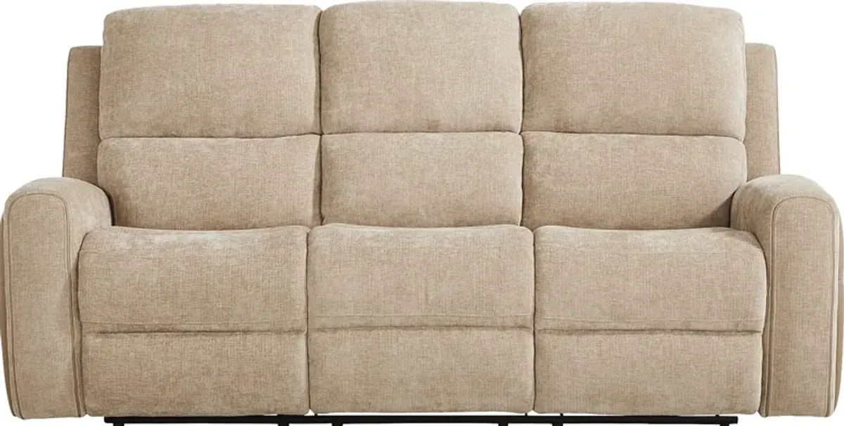 Harrison Beige Reclining Sofa