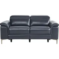 Weatherford Park Blue Dual Power Reclining Loveseat